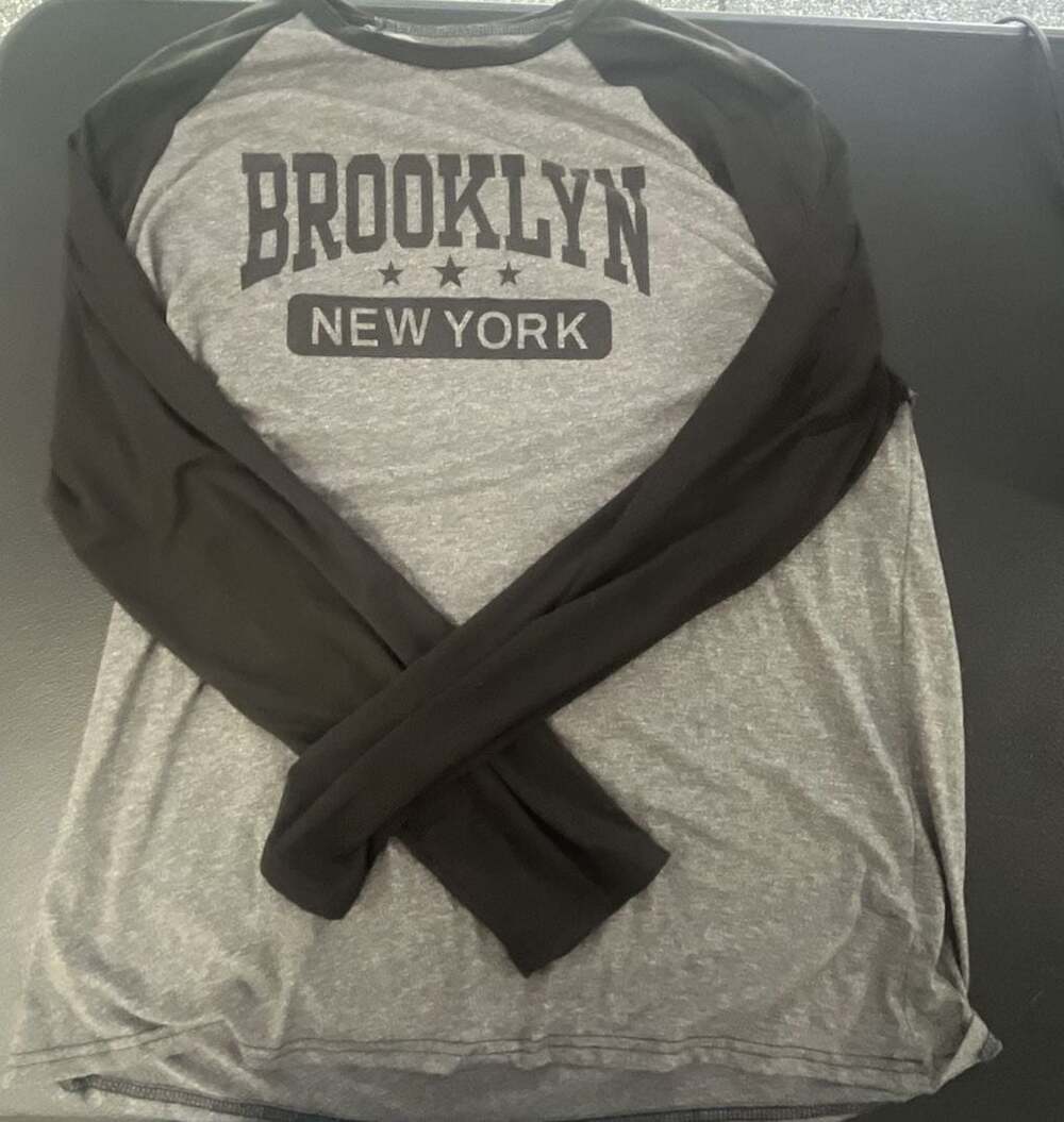 Men's Brooklyn New York Graphic Long Sleeve T-Shirt XXL